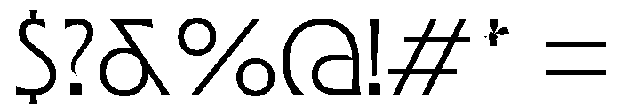TRIALMosa Light Font OTHER CHARS