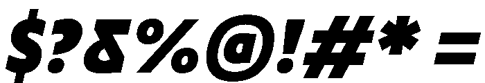 TRIALRing BlackItalic Font OTHER CHARS