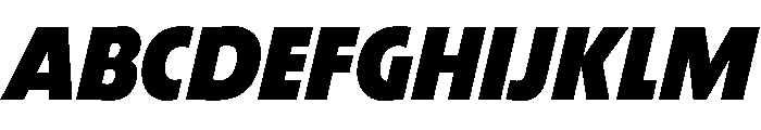 TRIALRing BlackItalic Font UPPERCASE