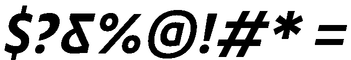TRIALRing BoldItalic Font OTHER CHARS