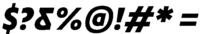 TRIALRing ExtraboldItalic Font OTHER CHARS