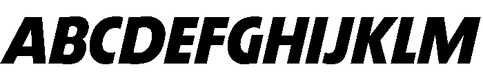 TRIALRing ExtraboldItalic Font UPPERCASE