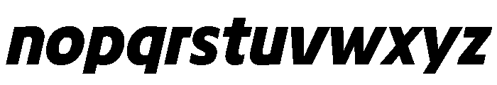 TRIALRing ExtraboldItalic Font LOWERCASE