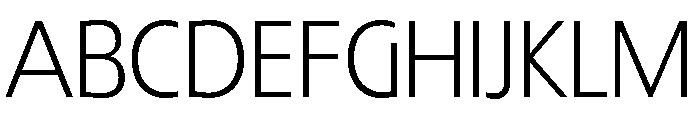 TRIALRing Extralight Font UPPERCASE