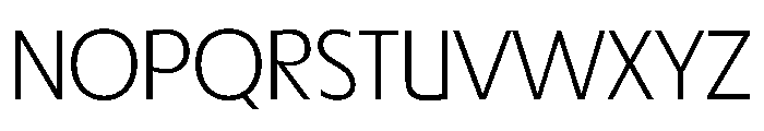 TRIALRing Extralight Font UPPERCASE