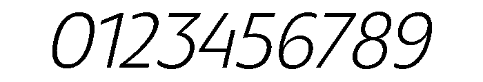 TRIALRing ExtralightItalic Font OTHER CHARS