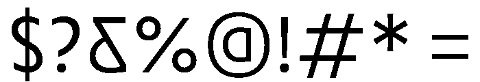 TRIALRing Light Font OTHER CHARS
