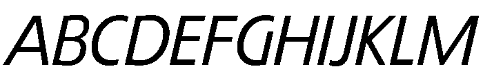 TRIALRing LightItalic Font UPPERCASE