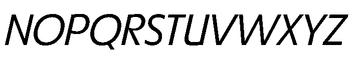TRIALRing LightItalic Font UPPERCASE