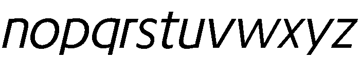 TRIALRing LightItalic Font LOWERCASE