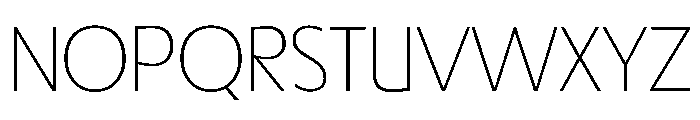 TRIALRing Thin Font UPPERCASE