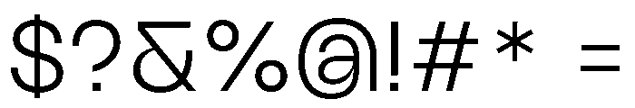 TRIALSagace Light Font OTHER CHARS