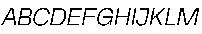 TRIALSagace LightItalic Font UPPERCASE