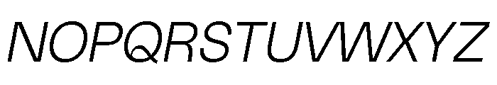 TRIALSagace LightItalic Font UPPERCASE