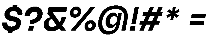 TRIALSagace MediumItalic Font OTHER CHARS