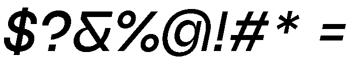 TRIALSagace RegularItalic Font OTHER CHARS