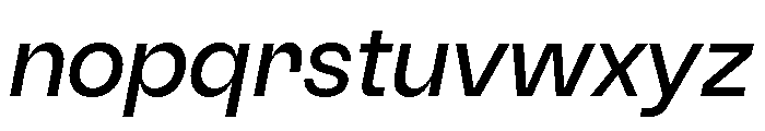 TRIALSagace RegularItalic Font LOWERCASE