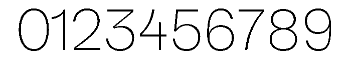 TRIALSagace Thin Font OTHER CHARS