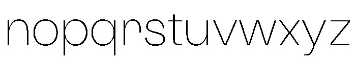 TRIALSagace Thin Font LOWERCASE