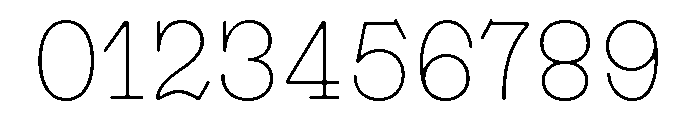 Trabis Regular Font OTHER CHARS