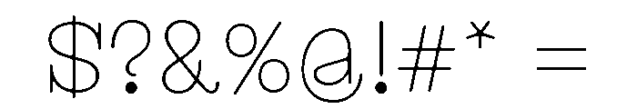 Trabis Regular Font OTHER CHARS