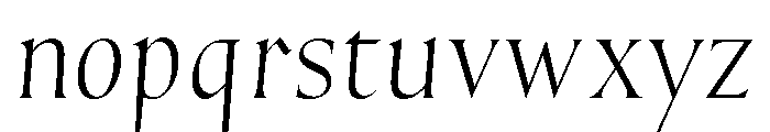 Tradition RegularItalic Font LOWERCASE