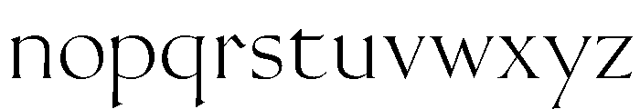 Tradition Regular Font LOWERCASE