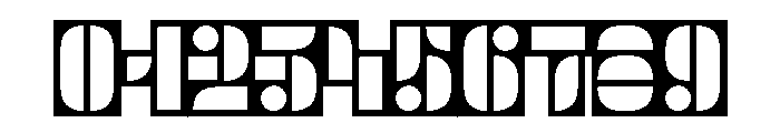 Trafarett ThickFrame Font OTHER CHARS