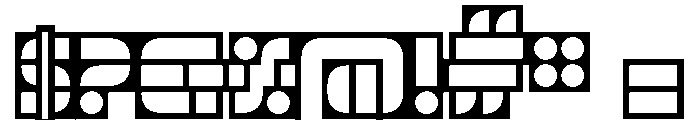 Trafarett ThickFrame Font OTHER CHARS