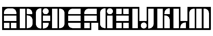 Trafarett ThickFrame Font UPPERCASE