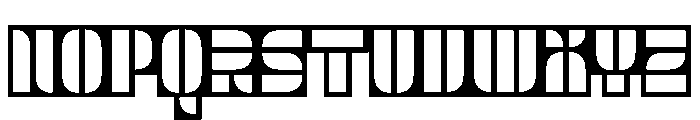 Trafarett ThickFrame Font UPPERCASE