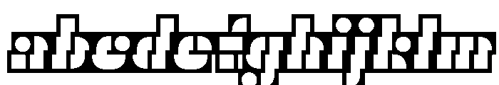 Trafarett ThickFrameZigZag FONT