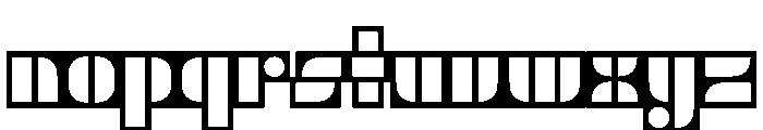 Trafarett ThickFrame Font LOWERCASE