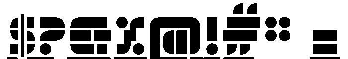 Trafarett ThickShadow Font OTHER CHARS