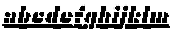 Trafarett ThickShadowZigZag FONT