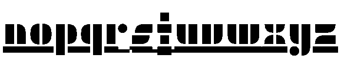 Trafarett ThickShadow Font LOWERCASE