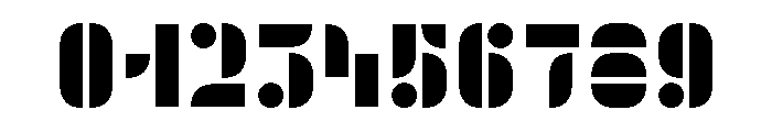 Trafarett ThickStencil Font OTHER CHARS
