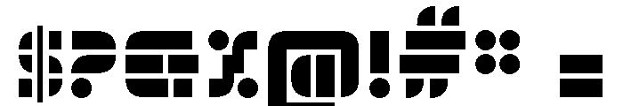 Trafarett ThickStencil Font OTHER CHARS