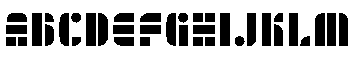 Trafarett ThickStencil Font UPPERCASE
