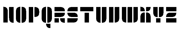 Trafarett ThickStencil Font UPPERCASE