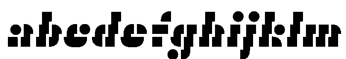 Trafarett ThickStencilZigZag FONT