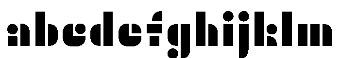 Trafarett ThickStencil FONT