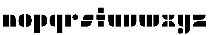 Trafarett ThickStencil Font LOWERCASE