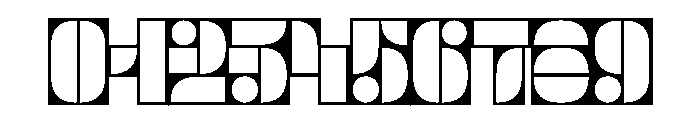 Trafarett ThinFrame Font OTHER CHARS