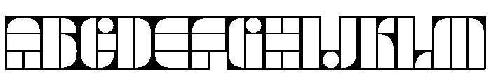 Trafarett ThinFrame Font UPPERCASE