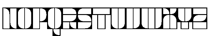 Trafarett ThinFrame Font UPPERCASE