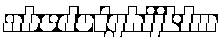 Trafarett ThinFrameZigZag FONT
