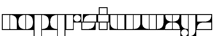 Trafarett ThinFrame Font LOWERCASE