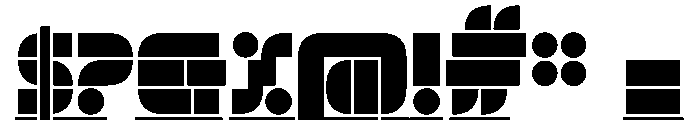 Trafarett ThinShadow Font OTHER CHARS