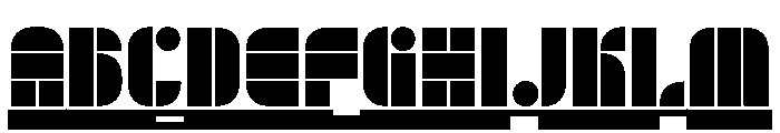 Trafarett ThinShadow Font UPPERCASE